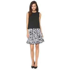 Diane Von Furstenberg Skirt Samara Panther Lace Skater Large Pull On Stretch